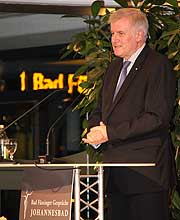 Ministerpräsident Horst Seehofer bei den Bad Füssinger Gesprächen Johannesbad (©Foto: Martin Schmitz)